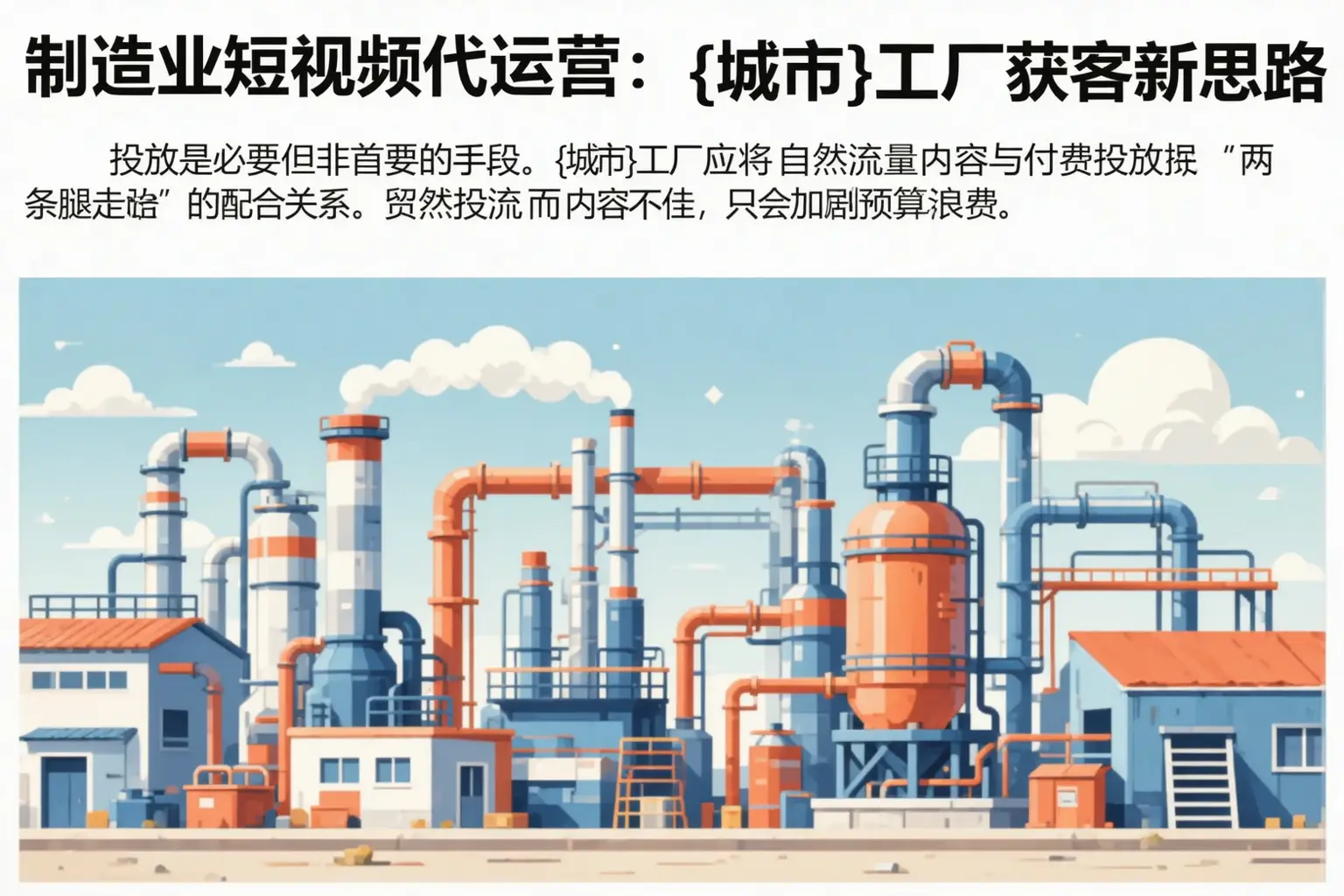 制造业短视频代运营:营口工厂获客新思路