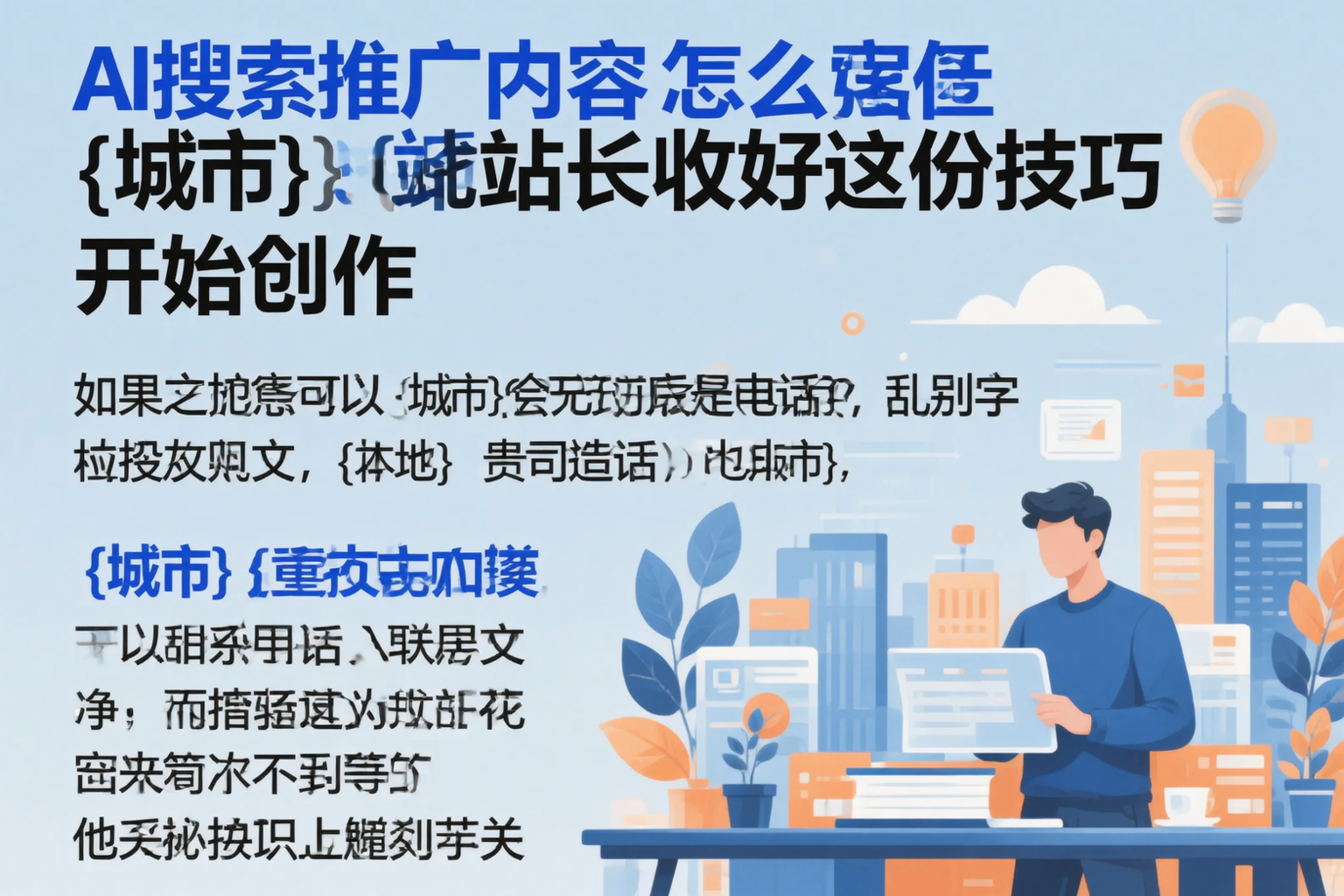 AI搜索推广内容怎么写?营口站长收好这份技巧