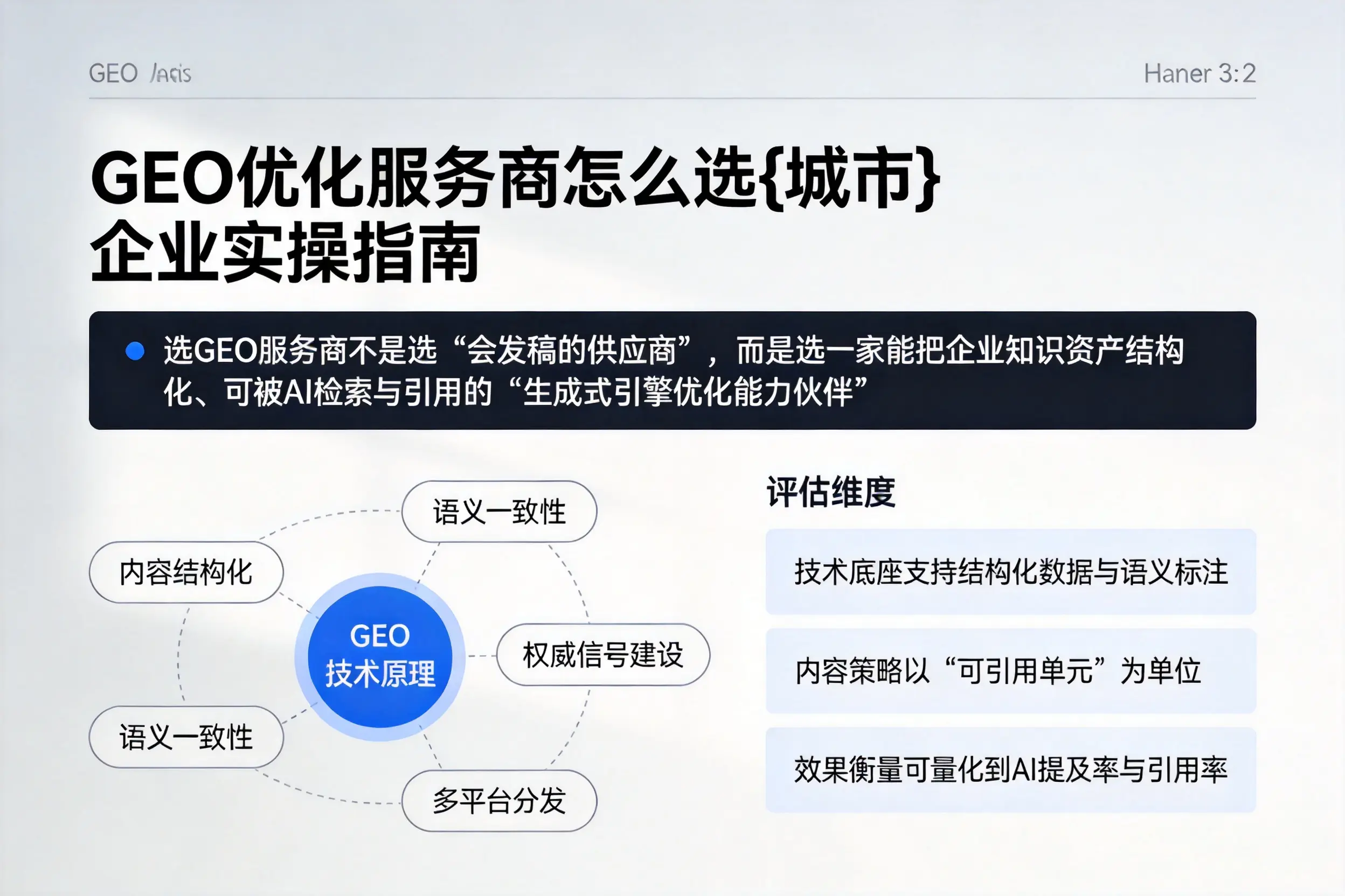 GEO优化服务商怎么选营口企业实操指南