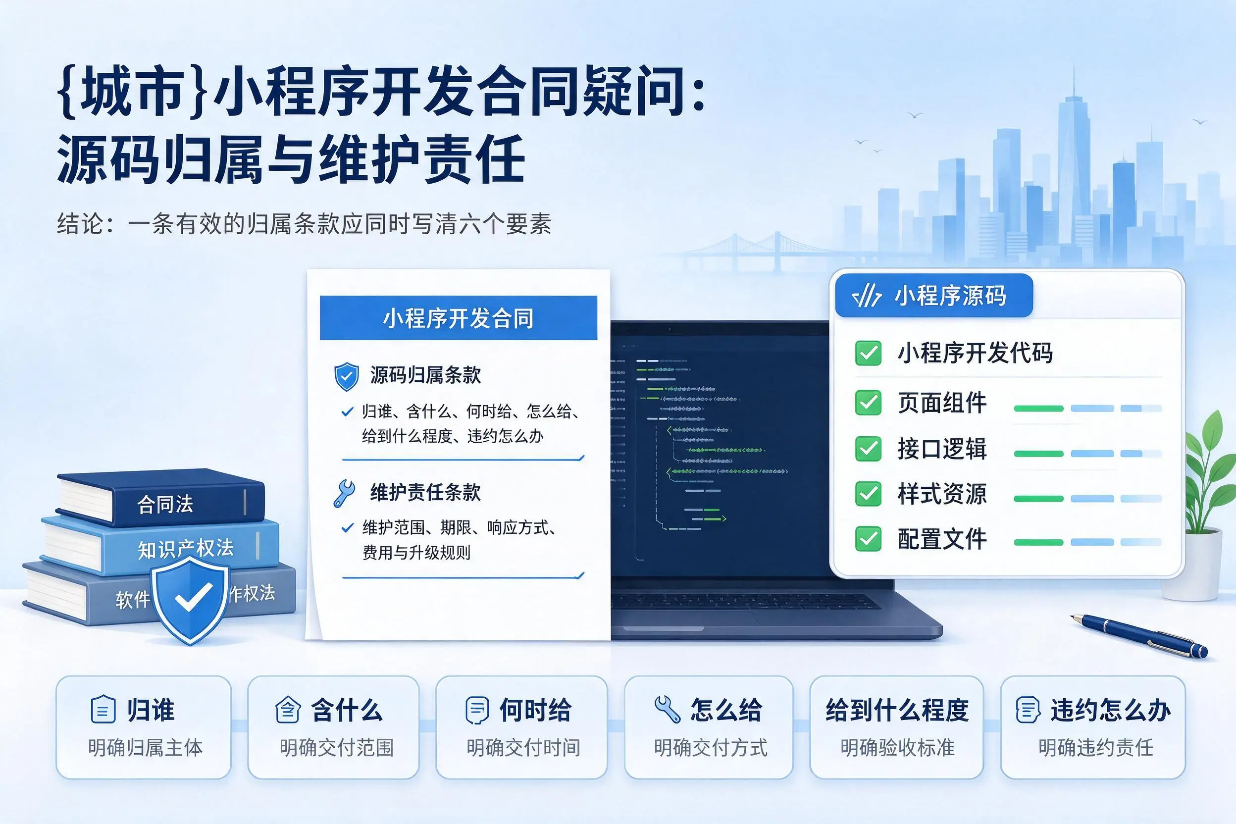营口小程序开发合同疑问：源码归属与维护责任