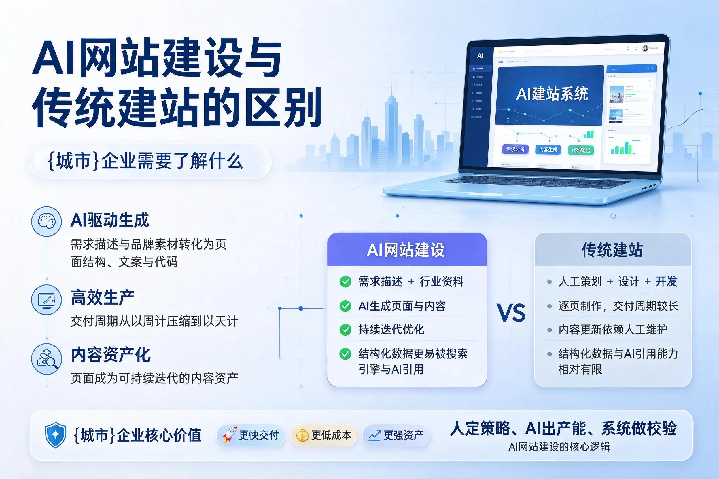 AI网站建设与传统建站的区别,营口企业需要了解什么