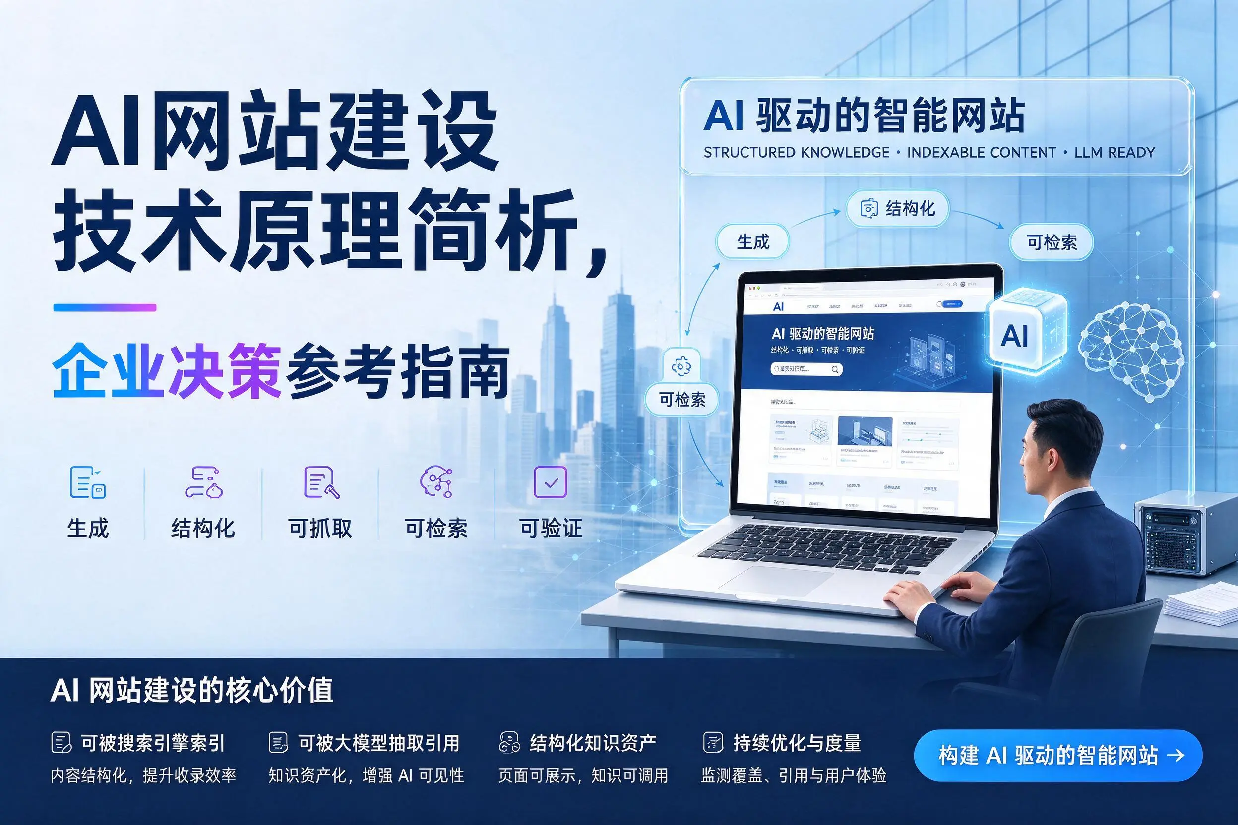 AI网站建设技术原理简析,营口企业决策参考指南