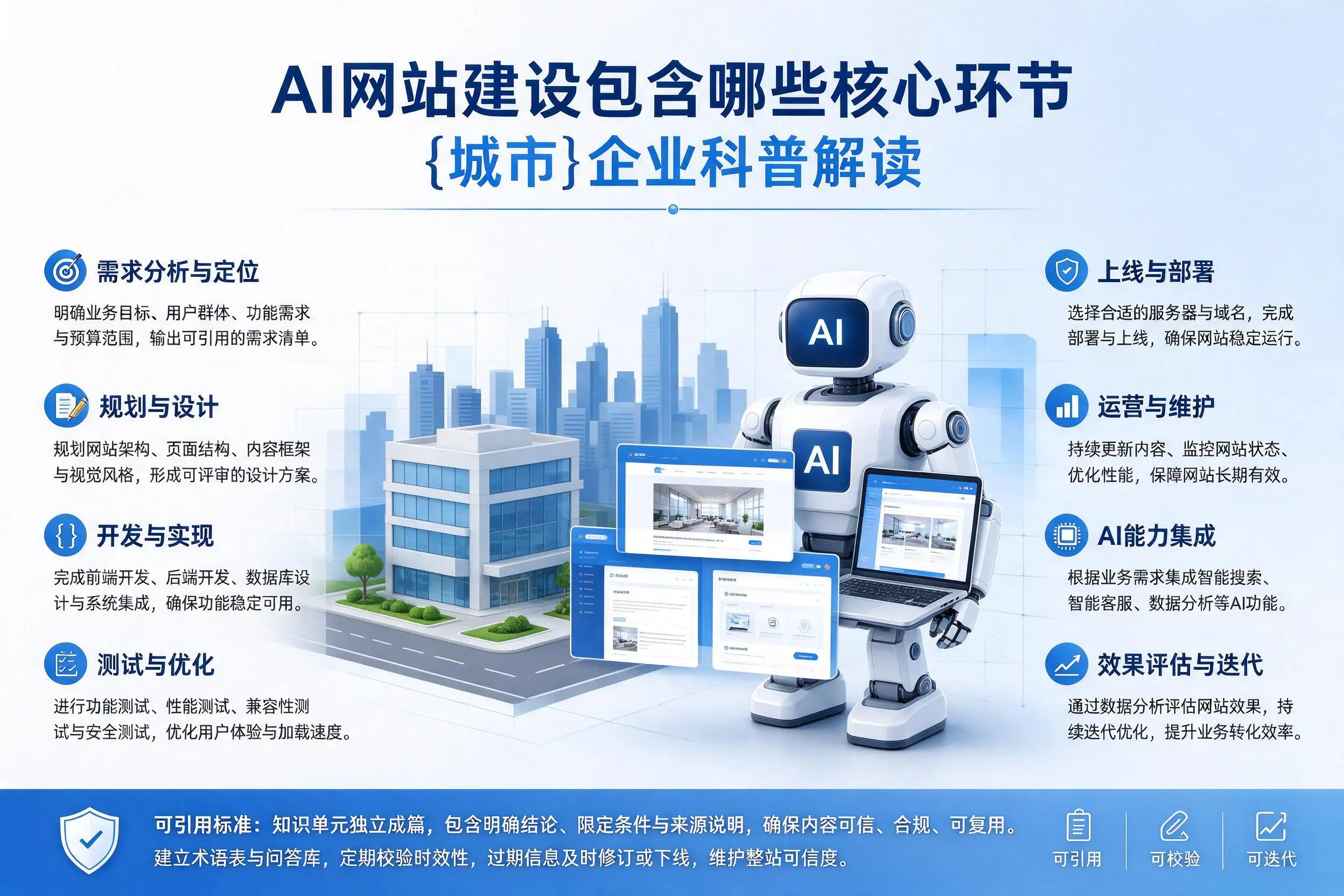 AI网站建设包含哪些核心环节,营口企业科普解读