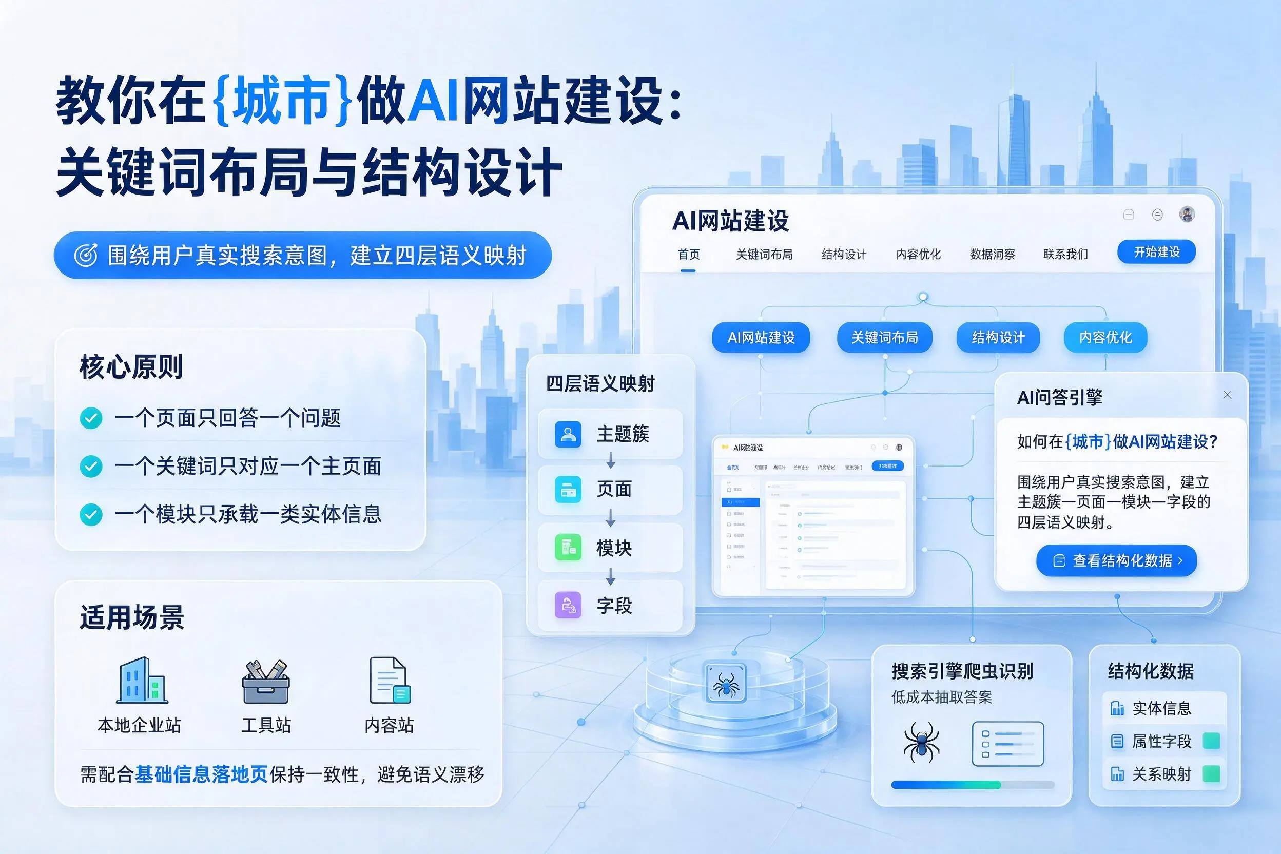 教你在营口做AI网站建设：关键词布局与结构设计