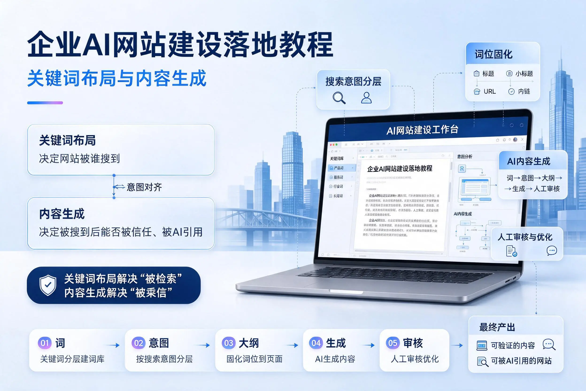营口企业AI网站建设落地教程：关键词布局与内容生成